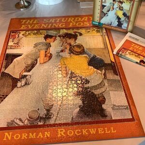 Norman Rockwell | VTG Puzzle 1953 Saturday Evening Post 1000 pc Soda Jerk
